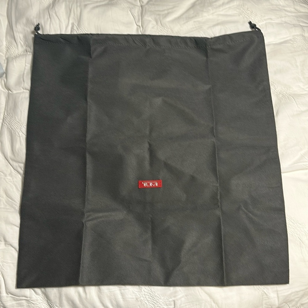 Tumi Gray Drawstring Dust Bag 21.5” W x 22.5” H